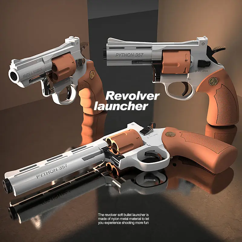 ZP5 Revolver Soft Bullet Launcher Pistol Toys for Kid Adult CS Game Outdoor - Add Weight 3