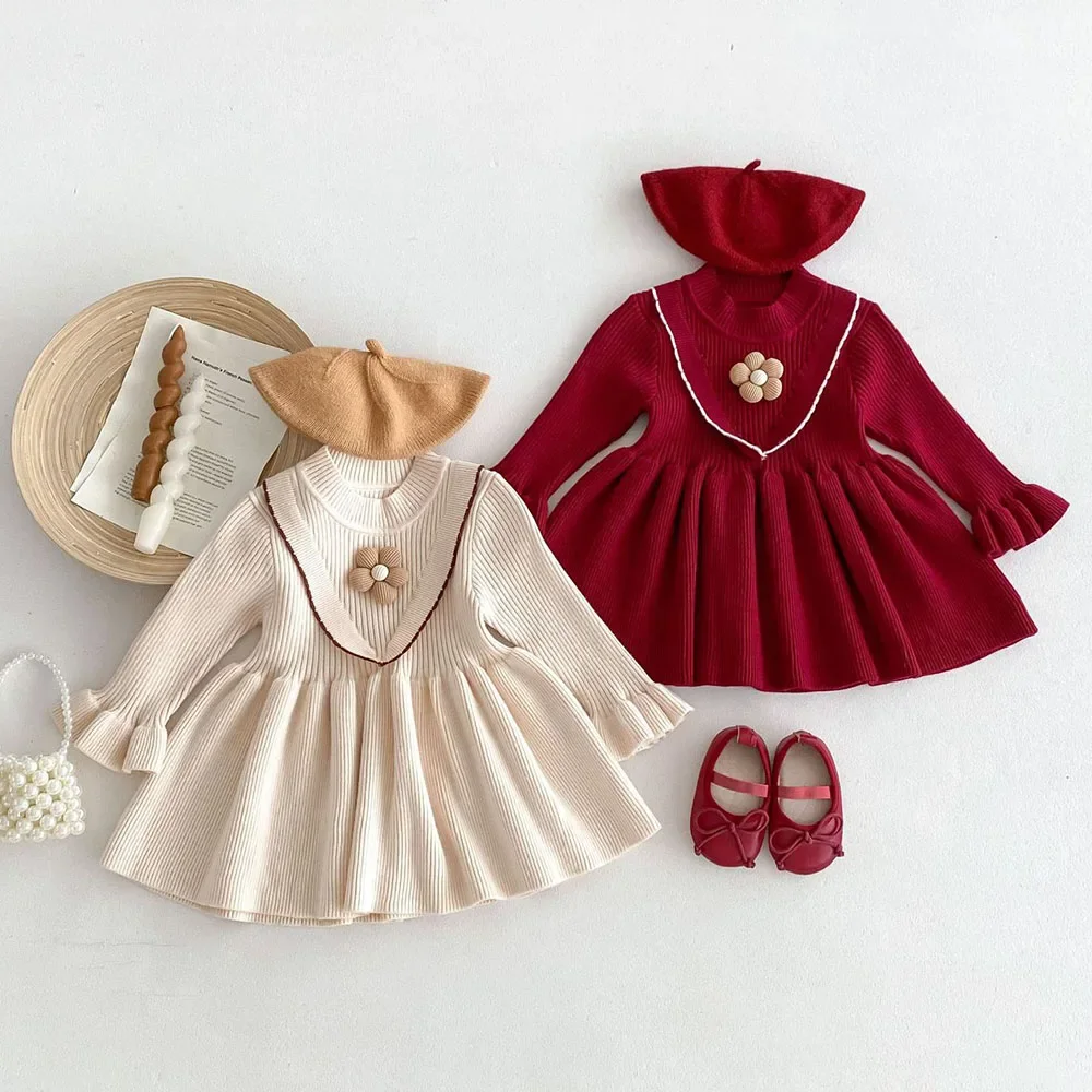 Girls Knitted Autumn Dress