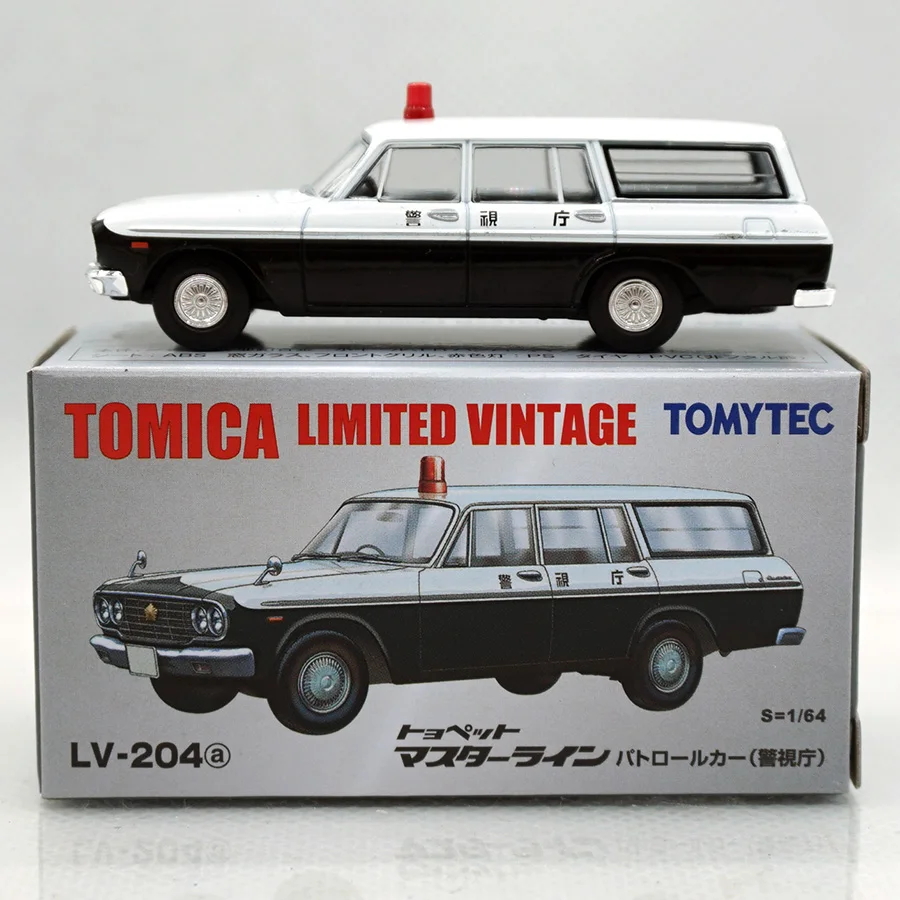 

TOMICA Tomica 1/64 TLV 204A Police car painting Crown Patrol car alloy trolley model collection decoration