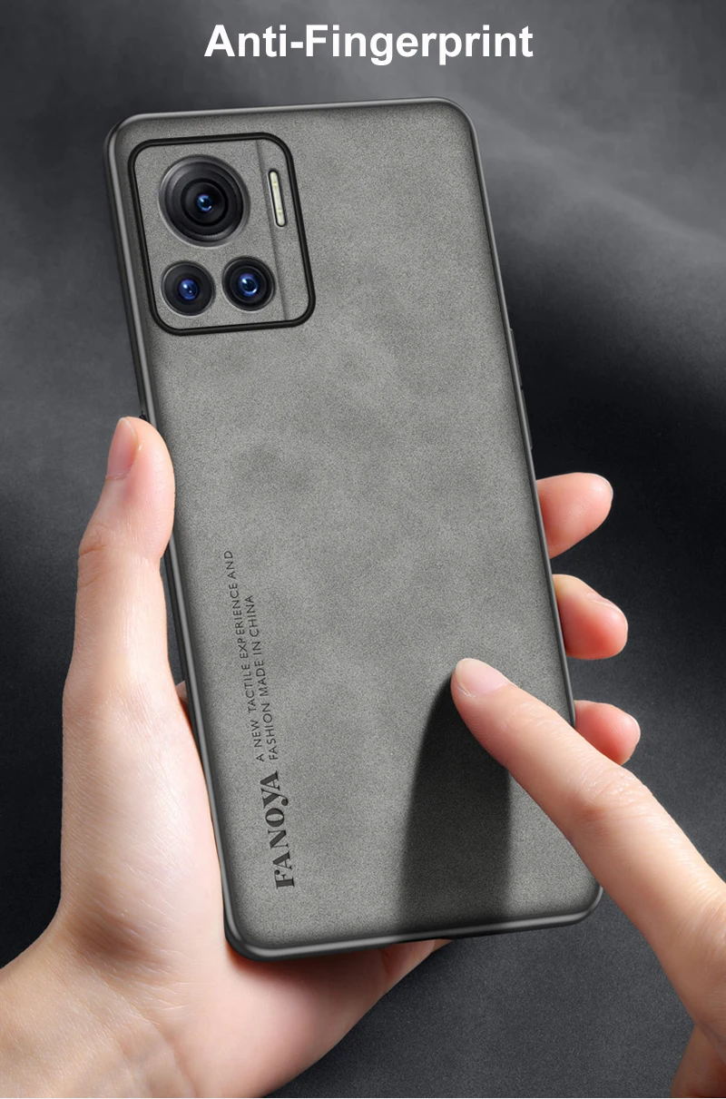 Anti-fingerprint Leather Silicone Case Phone Case 