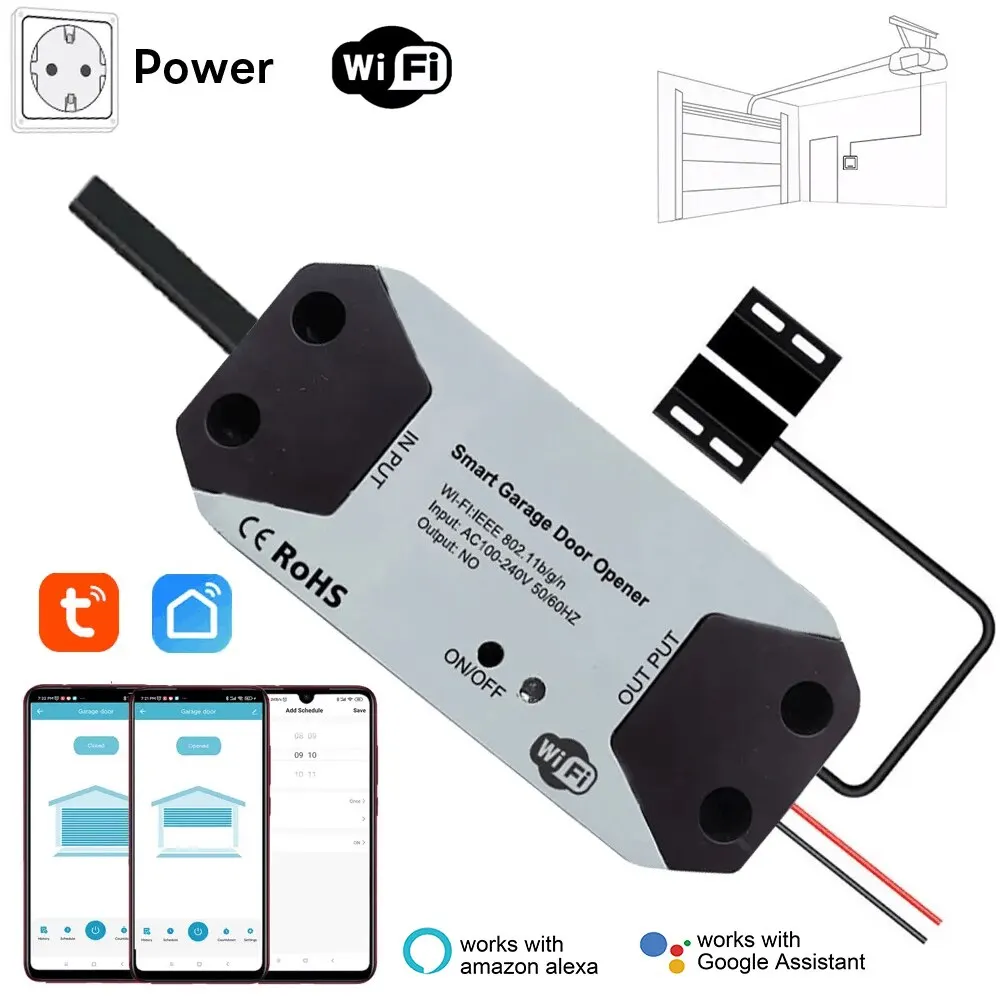 PRATYAHARA WiFi Switch Smart Garage Door Opener Controller funciona con