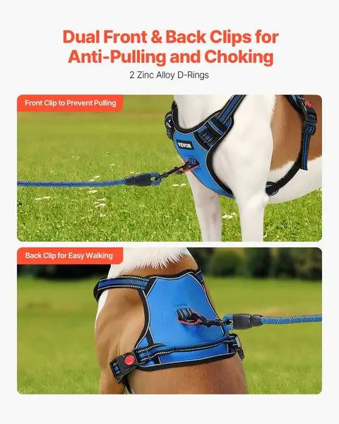 No Pull Dog Harness for Large Dogs – Adjustable Vest
