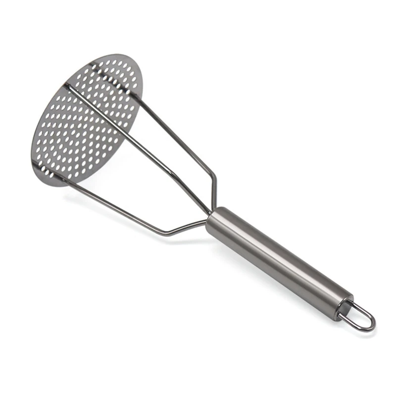 Potato Masher Potato Press With Handle Household Stainless Steel Masher For Mashed Potato Kitchen Mash Tool Food Crusher Kitchenware Fruits potato masher