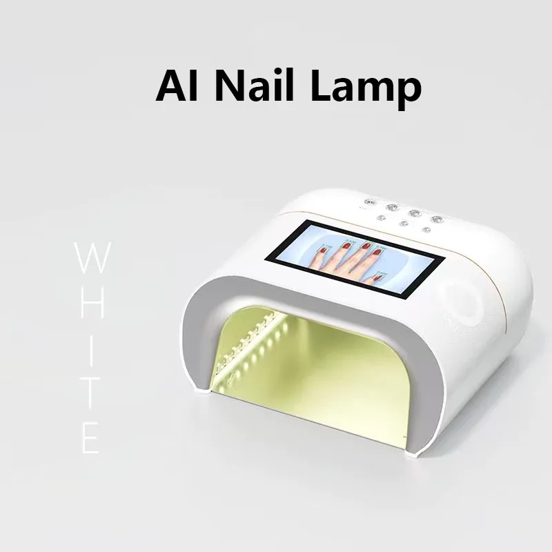 전문가용 AI 스마트 센서 네일 램프 전문 LED UV 젤 건조기 피부 친화적 빠른 경화 120초 살롱 매니큐어 페디큐어용
