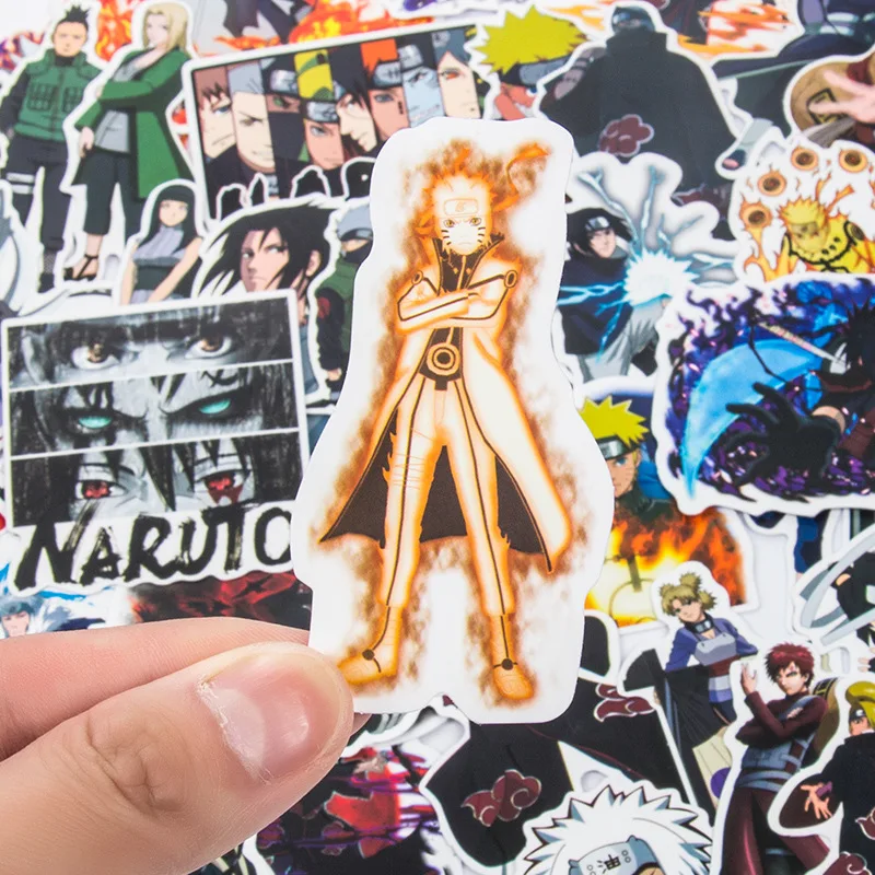 

50PCS Naruto Figure Stickers Uchiha Madara War Stickers Akatsuki Suitcase Notebook Cartoon Laptop Luggage Car Gifts