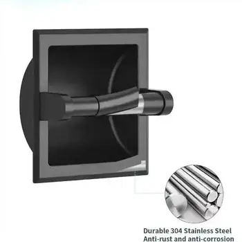 in the wall toilet paper holder