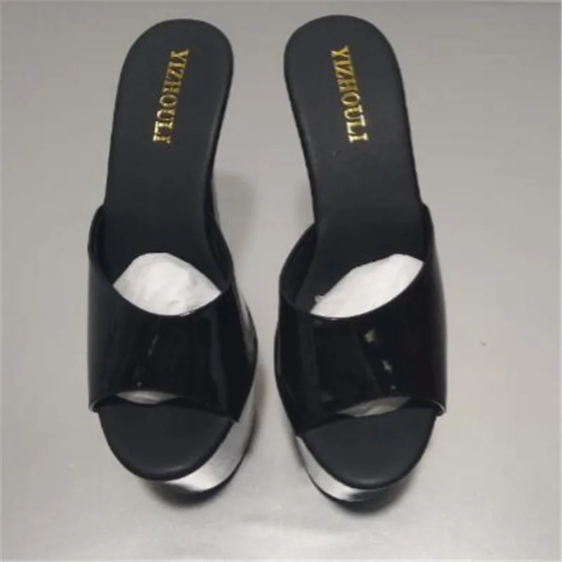 Sexy Women Wear Stylish 7 Inch Pole Shoes and 17CM Party Slippers for Summer Stage Shows dance shoes