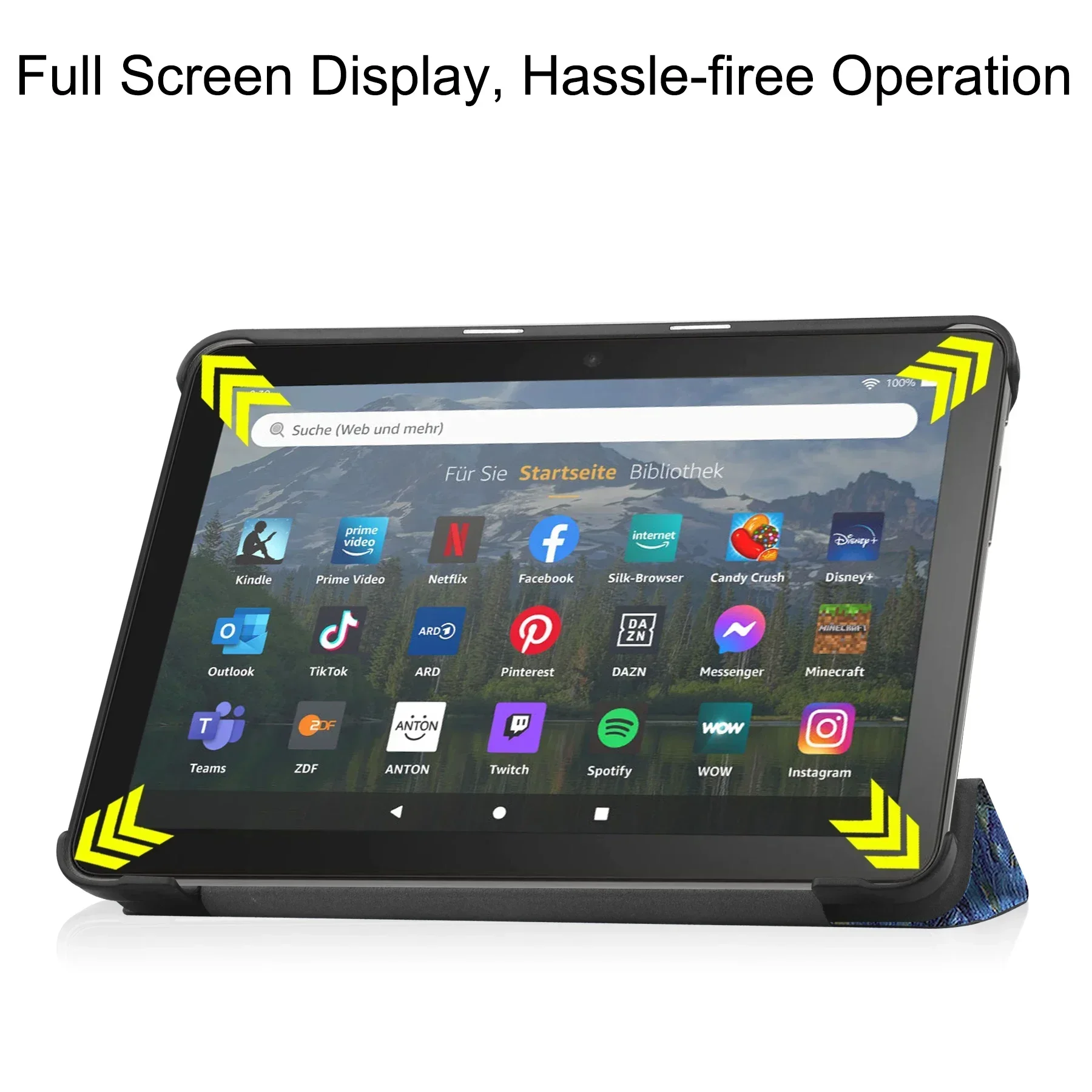 Premium Tablet Cover with Auto Sleep/Wake & Folding Stand