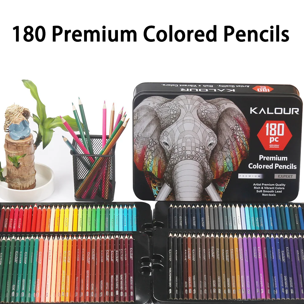 KALOUR Pro Colored Pencils,Set of 520 Colors,Artists Brazil