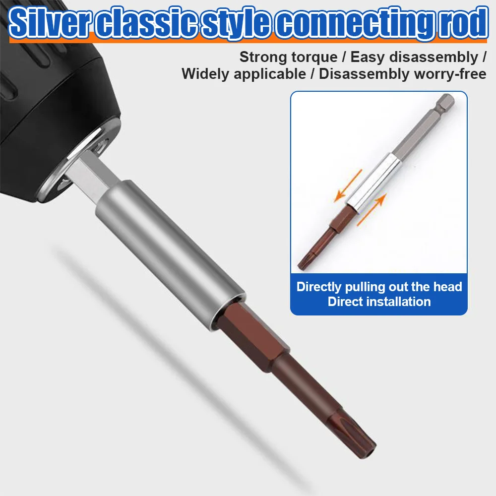 1/4inch Hex Quick Release Magnetic Screwdriver Extension Bit Holder Connector