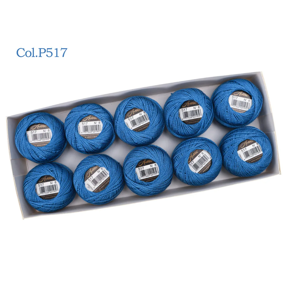Egyptian Long Staple Cotton Embroidery and Hand Sewing Thread Set - 10 Balls