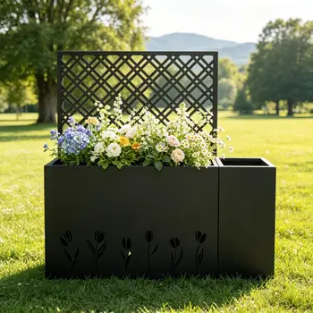 Galvanized Steel Planter 2