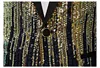 Mens Striped Sequin Sparkling Suit Jacket Blazer Shawl Lapel One Button Dress Blazers Men Stage Party Prom Wedding Tuxedo Cotume 4