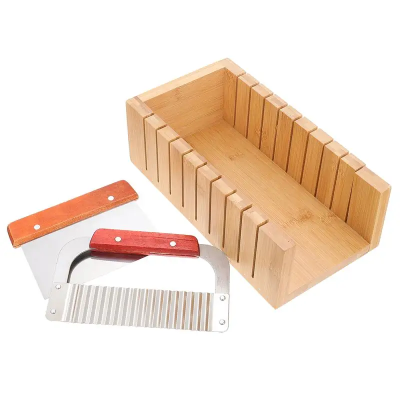 Wooden Adjustable Soap Making Tools Multi-function Soap Mold Kit Handmade Loaf  Cutter Mold Beveler Planer