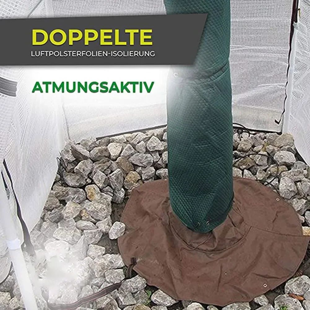 Winter Palm Tree Root Protector Plants Cover Frost Anti Freezing Brown Plants Protection Bag Branches Poles