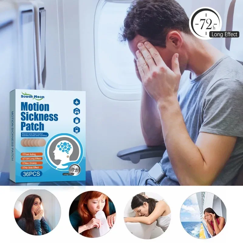 36 PCS Motion Sickness Patches Bands Relief of Nausea Vomiting Carsick and Vertigo in Adults and Kids from Car Travel Seasick slimming patch