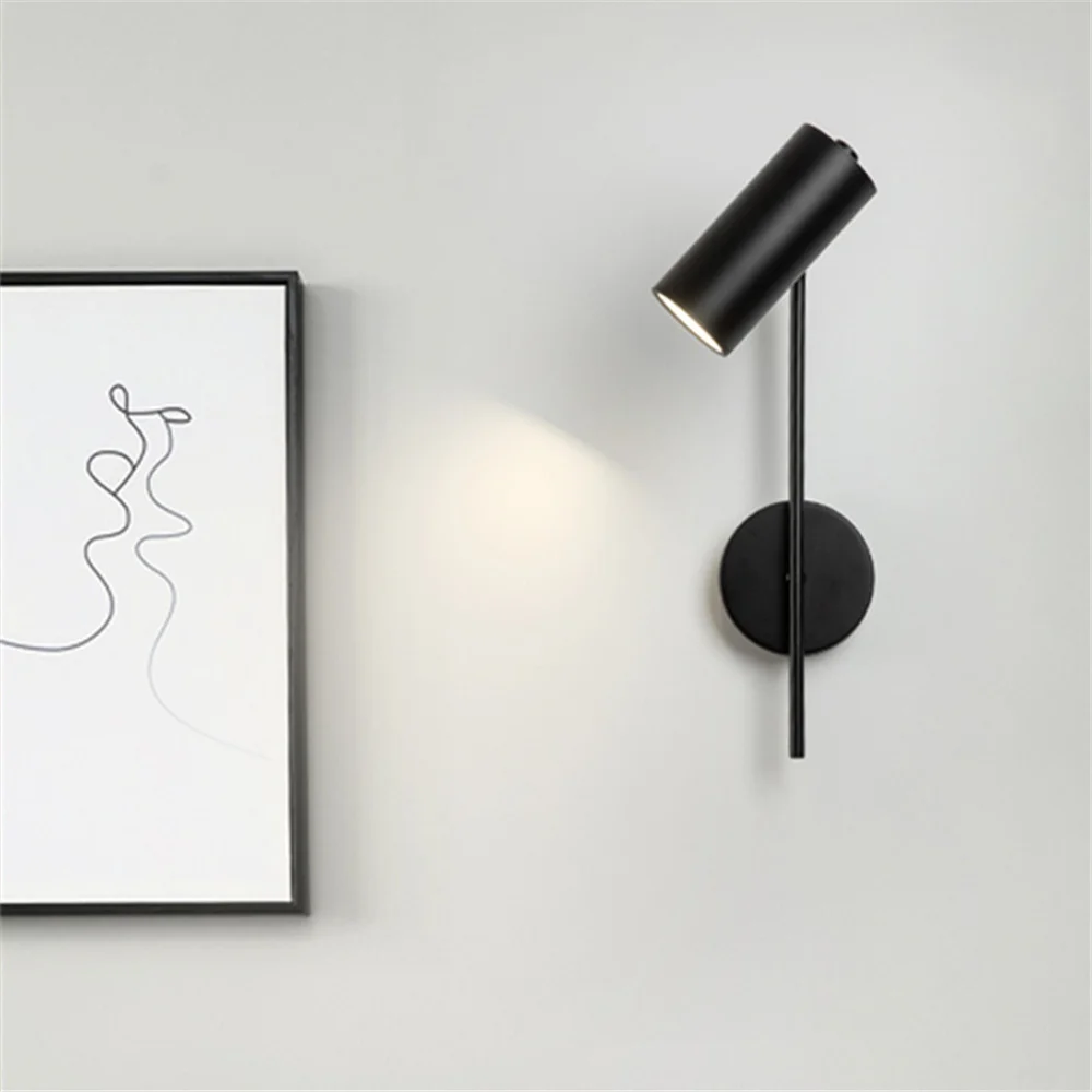 Rotatable Wall Lamp led light led wall lamp wall light Modern Living Room Background LED Wall Light Bedroom Bedside Light Aisle Long Pole Switch Lamp