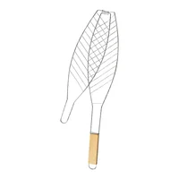Grillades de poisson pour barbecue, panier à légumes, poignée pliante, antiadhésif, ustensiles de cuisine en plein air, grillades en maille 6