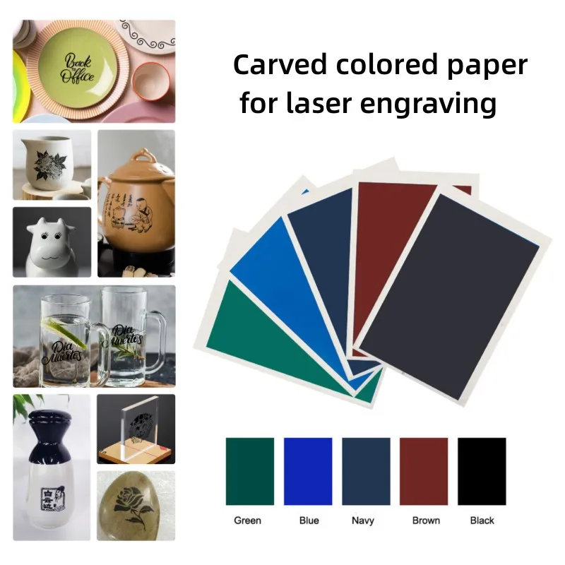 1PCS Engraving Marking Paper for Laser Engraver and Cutting Machine Laser Engraving Tools for Ceramics Glass Ceramic Tiles Metal laser engraving paper