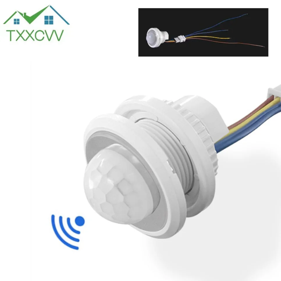 AC 85V-265V Closet PIR Sensor Detector Smart Switch LED PIR Infrared Motion Sensor Detection Automatic Light Switch motion sensor pir motion sensor pir sensor switch motion sensor switch infrared detector sensor