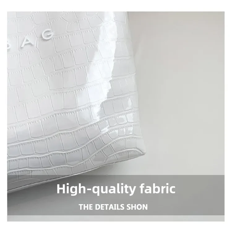 Luxury Crocodile Pattern Women’s Shoulder Tote Bag