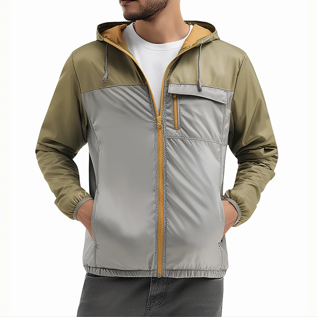 

CaseClear Мужские Винтажные легкие куртки с капюшоном