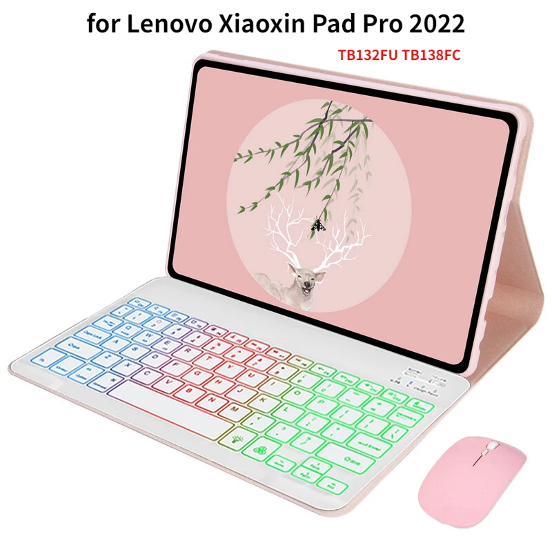 

Чехол для клавиатуры и мыши с магнитной Подсветкой Bluetooth для Lenovo Xiaoxin Pad Pro 2022 11,2 дюйма TB132FU TB138FC с корпусом клавиатуры