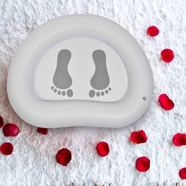 Felfújható Mosó Medence Összecsukható Gyógyfürdőmosás Hordozható Lábmosó Kialakítással - Image 2