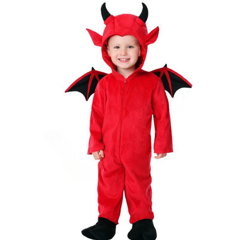 Children Cosplay Costume Halloween Children's Costumes Cute Little Devil Bat Performance Clothes Boys Girls Role-playing Vampire