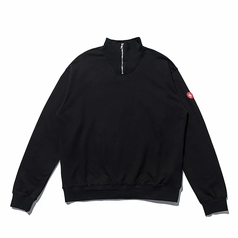 

C.E Sweater Men Women High Quality High Collar Half Zipper Sweater Simple Solid Color Cav Empt Clothes