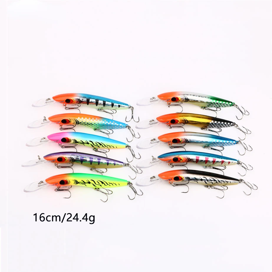 Minnow 16 cm 24.4 g fishing lure mold crank bait molds lure set