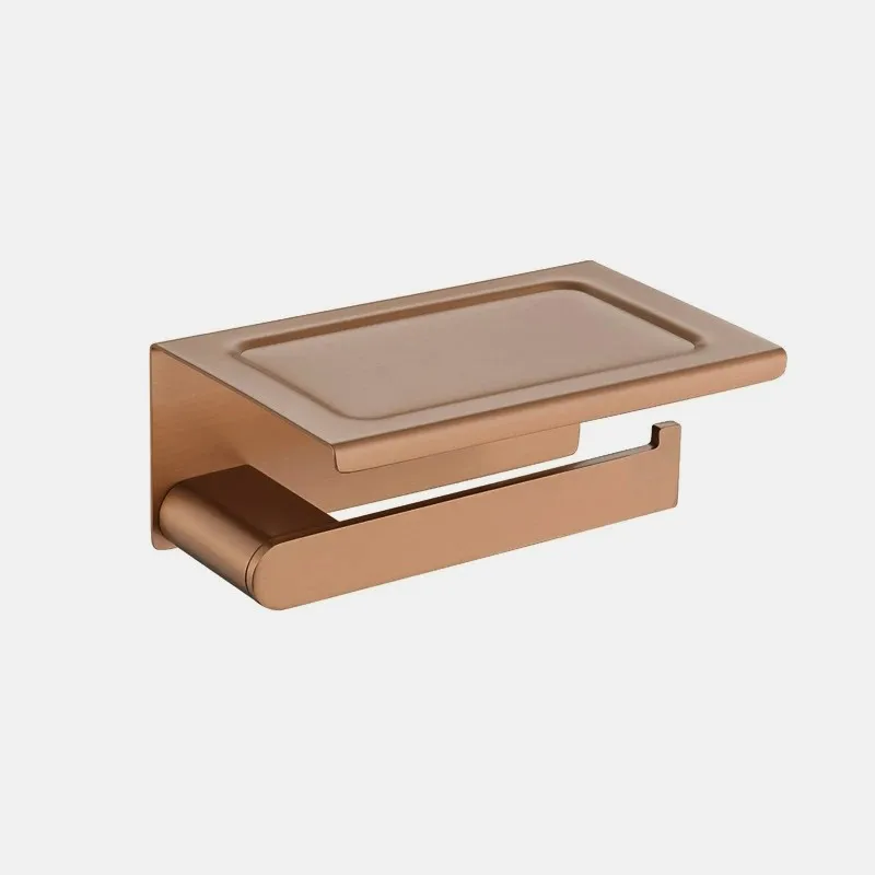 Brushed Rose Gold Solid 304 Stainless Steel Bathroom Hardware Set Towel Shelf Paper Holder Hook Towel Bar Bathroom Accessories