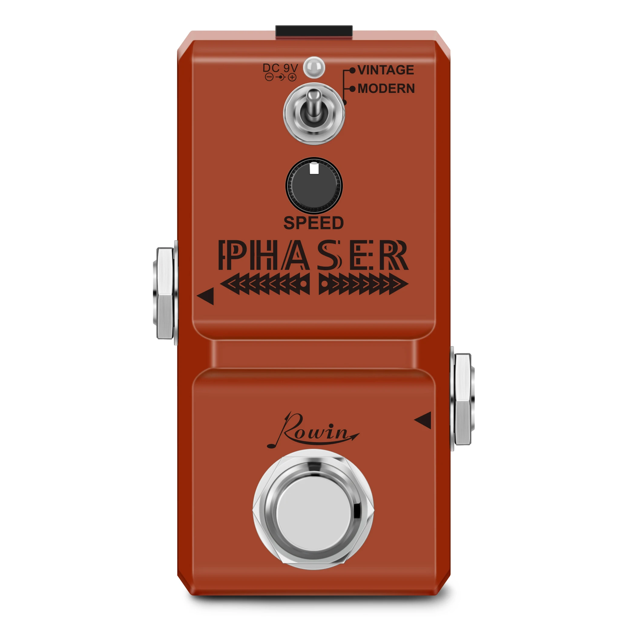 Rowin LN-313 Phaser Mini Guitar Effect Pedal Ture Bypass With Smaller Size To Save More Room On Your Board Full Metal Case rowin ln 304 ensemble mini size guitar chorus effect pedal true bypass full metal case