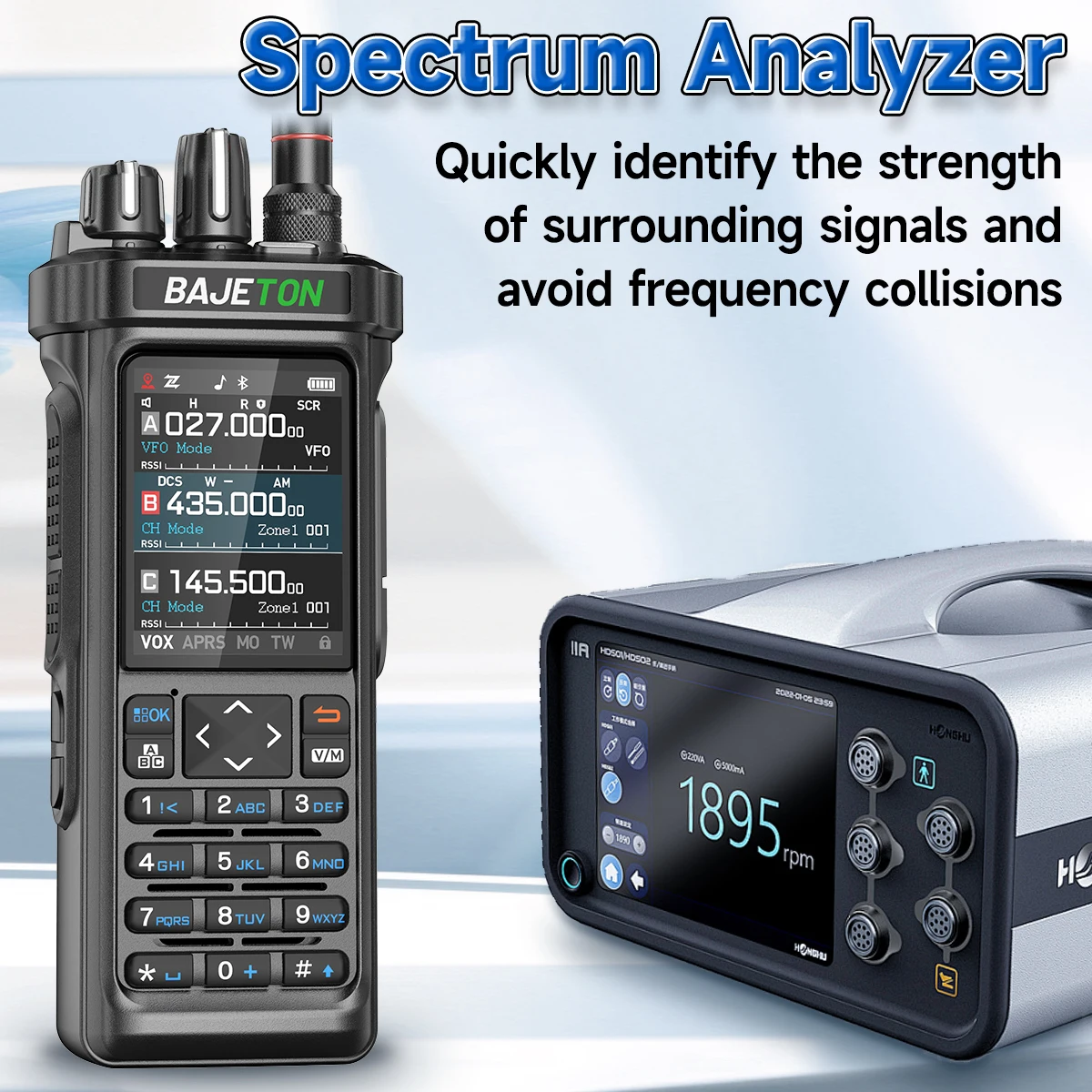BAJETON BJ-9000 GPS APRSトランシーバー AM/FM/CB受信機 10W