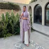 109398-64b2c3.jpg Robe longue en satin pour femmes, caftan musulman, kimono ouvert sur le devant, cardigan, Turquie, robes islamiques, vêtements arabes