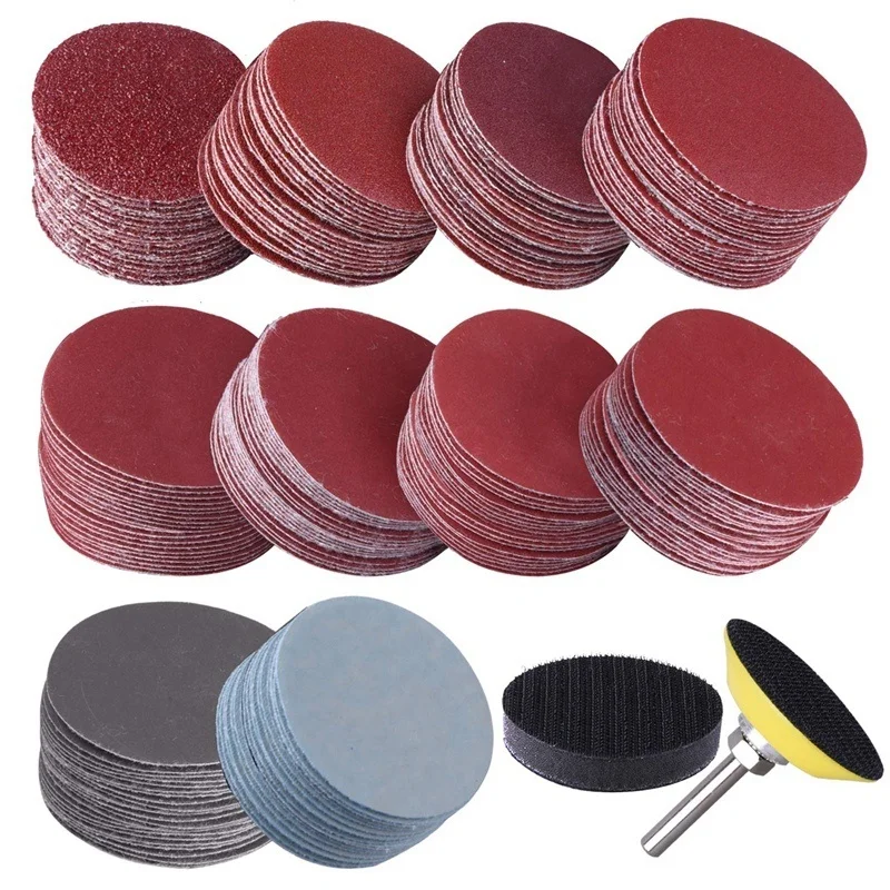 

200Pcs 2inch Sanding Discs Pad Kit for Drill Grinder Rotary Tools with Backer Plate Includes 80-3000 Grit Sandpapers for Rotary