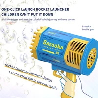 69 Holes Electric Bubble Gun Automatic Gatling Bazooka Bubble Machine With Light Children Outdoor Soap Bubble Blowing Toys - Image 3
