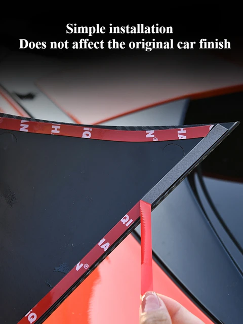 For XPeng G6 Car rear window carbon fiber texture trim panel shutter protective cover modification accessories 2