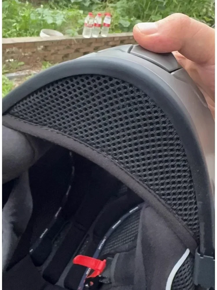 Mentonera para casco de motocicleta para KUQIBAO y VGV, tela de red a prueba de viento, volteo abatible/completa reductor de ruido, accesorios de modificación Universal
