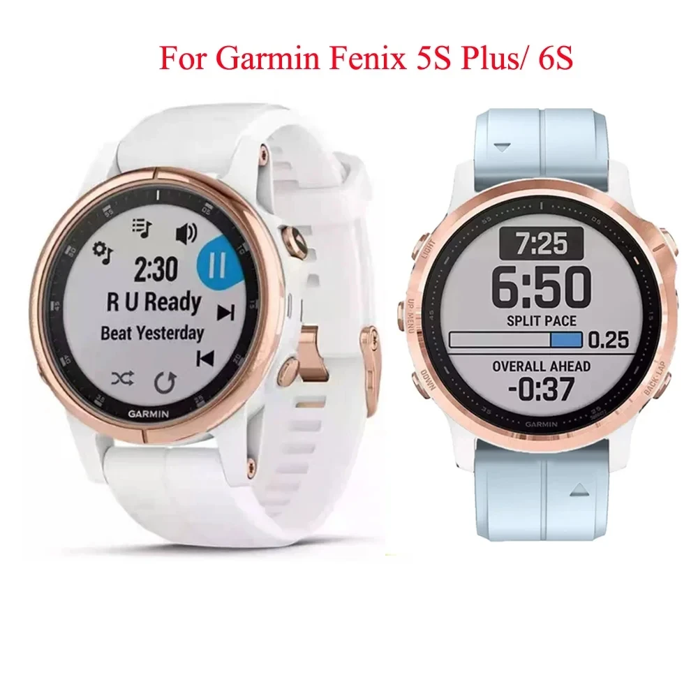 Rose Gold Buckle Quick Release Silicone Smart Watch Bands - 20mm