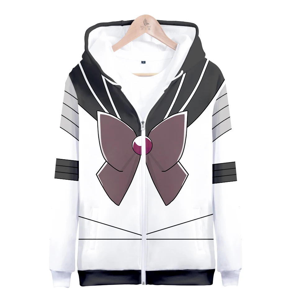 Cosplay Hoodies Lovely Role Suit Tracksuit Zipper Women's Hoodies Long Sleeve Hooded Sweatshirt Cosplay Character Clothes