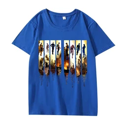 Invincible War Comic Art Classic Oversized Unisex T - Shirt - 100% Cotton, Short Sleeve Summer Collection - XXL (Blue)