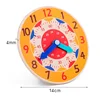 Montessori Wooden Clock Educational Toy: Time Learning and Teaching Aid for Kids in Primary School - Smart Early Education Board 2