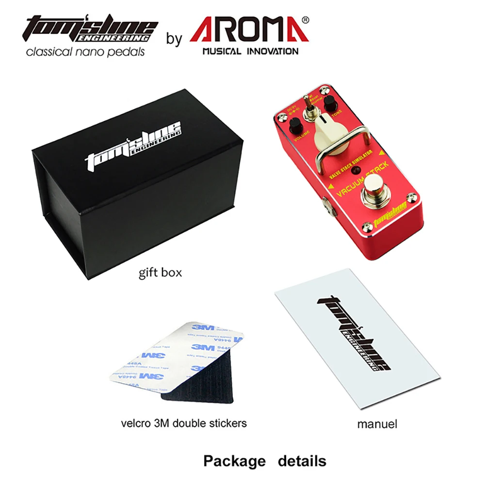 

AROMA AVS-3 VACUUM STACK Electric Guitar Effect Pedal Valve Stack Simulator Pedal True Bypass Guitar Parts & Accessories