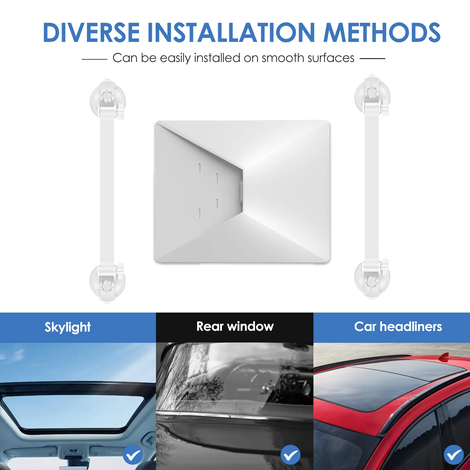 Aluminum Car Sunroof Suction Cup Mount for Navigation