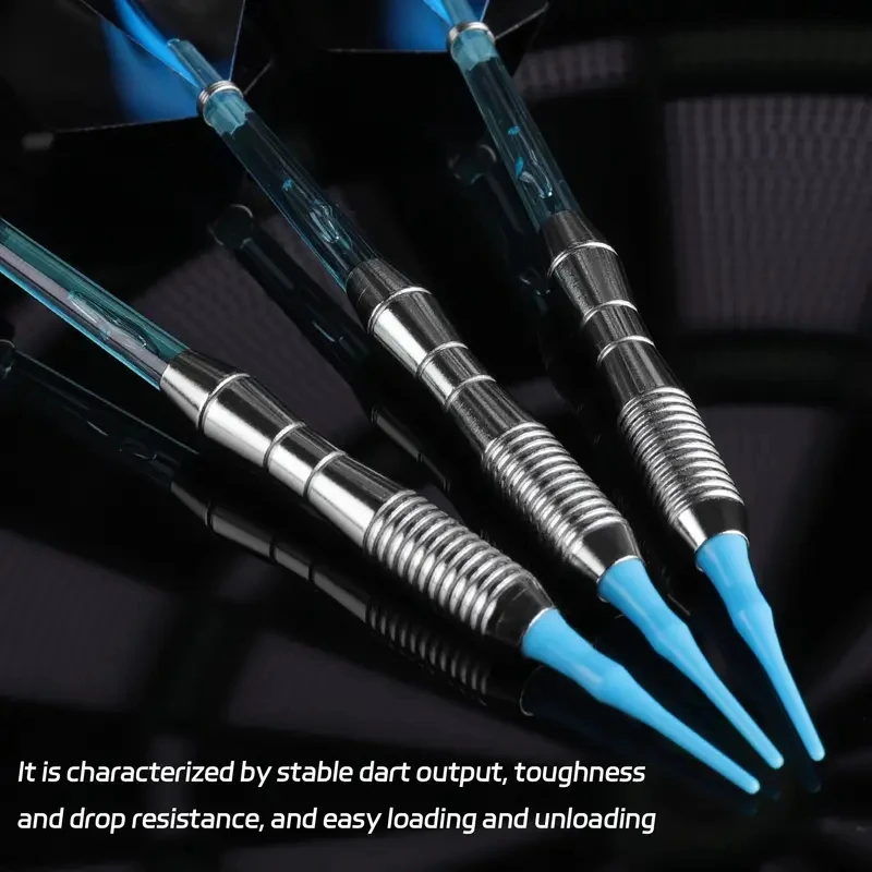 3pcs Of Soft-tip Darts About 18g Blue Four-part Assembly Standard Safety Shaft Aurora Wing Dart Flight Entertainment_desvips.com