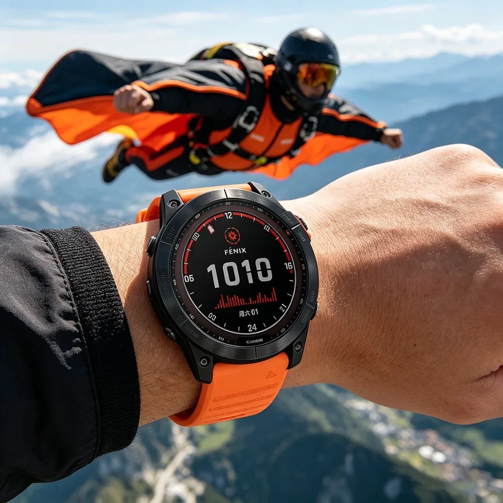 Breathable Outdoor Sport Silicone Band in QuickFit Style