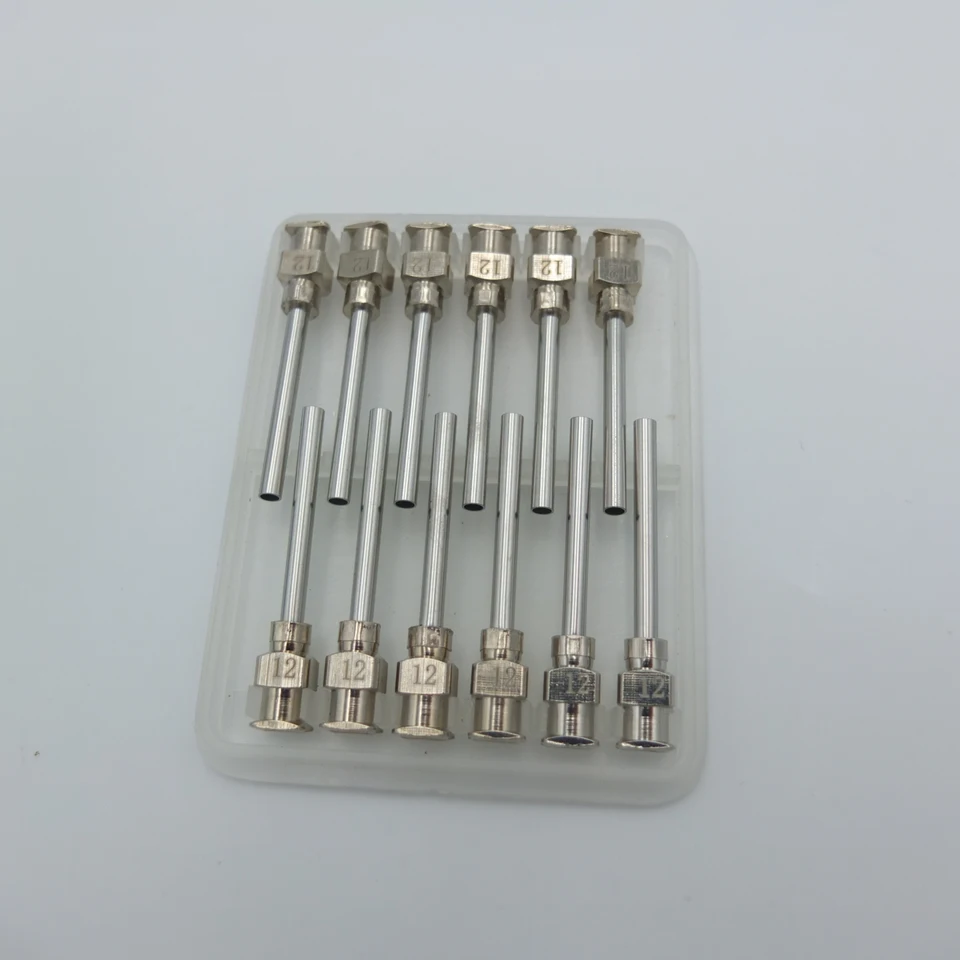 5Pcs Gauge Blunt Stainless Dispensing Syringe Needle 12 16