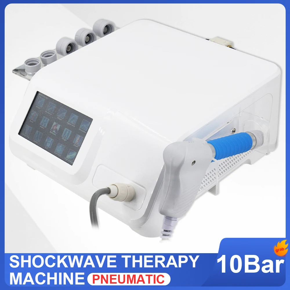 

New 2024 Pneumatic Shockwave Therapy Machine For ED Treatment Pain Relief 10Bar Professional Shock Wave Body Relaxation Massager