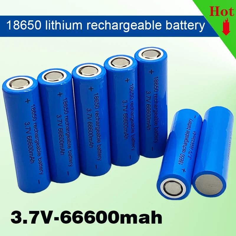 Original 18650 Battery 66600mah 3.7 V 18650 Lithium Rechargeable